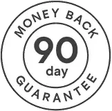 90-day money-back guarantee